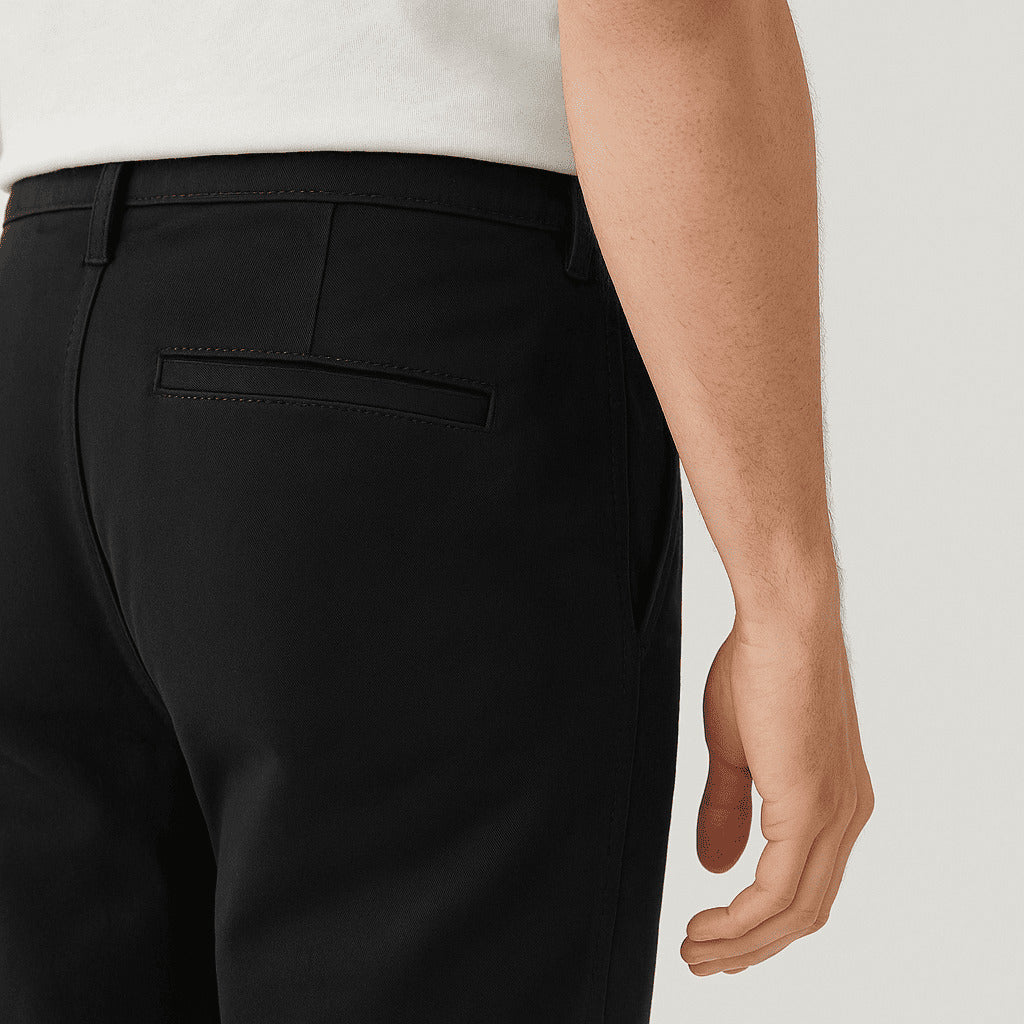 Calça Sarja com Corte Chino - Santorini